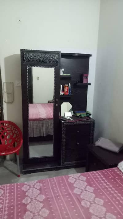 dressing table and showcase