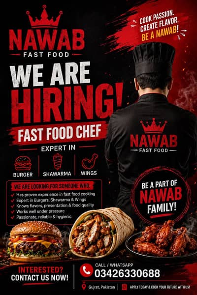 Chef needed fast food
