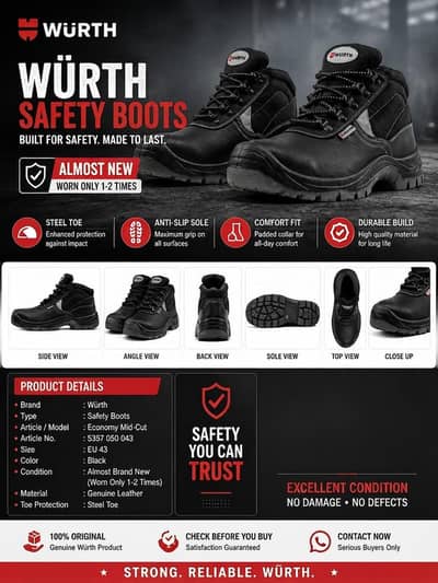 Original Wurth safety boots