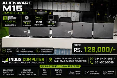 Dell Alienware m15 i7| GTX 1660 Ti 6GB | 144hz | RGB| GAMING FOR SELL