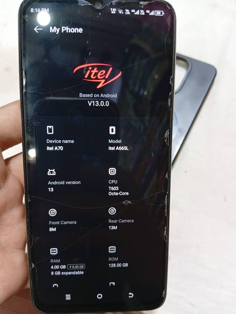 Itel A70 2