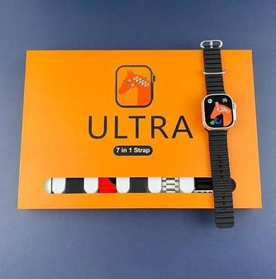 Ultra 2 Smartwatch Full Kit (7 Straps + Earbuds Included)