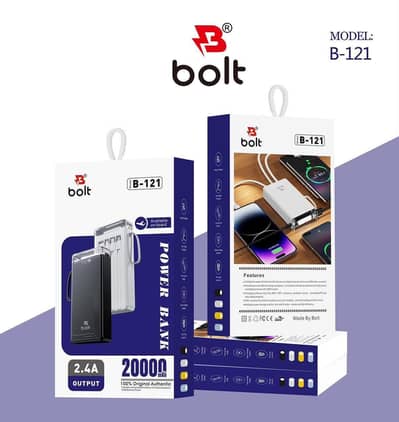 Bolt Power Bank 20,000 mAh Available