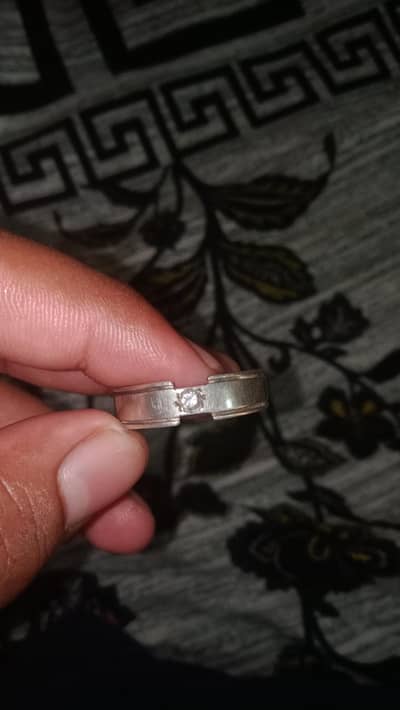 moissonite stone challah he silver
