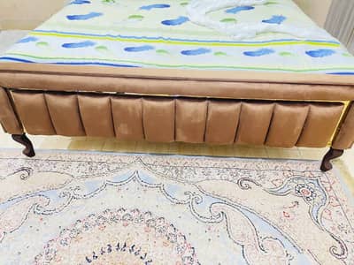 New brand king size bed without matress for urgent sale