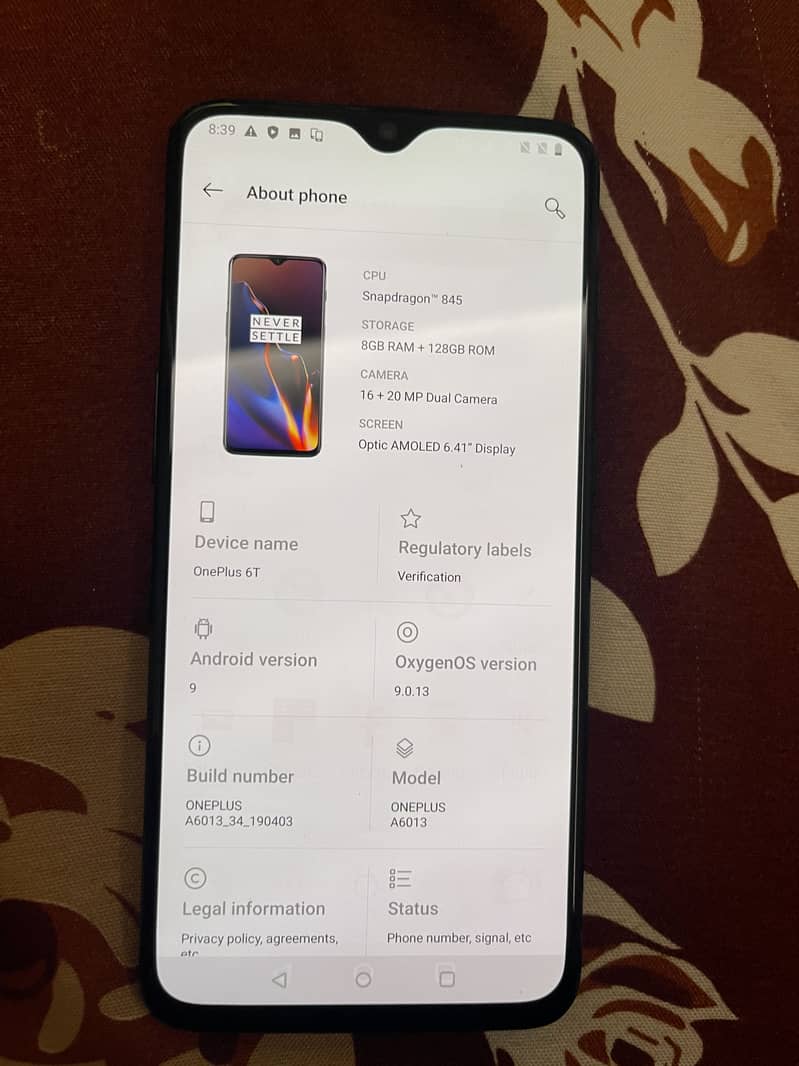 One Plus 6T 2