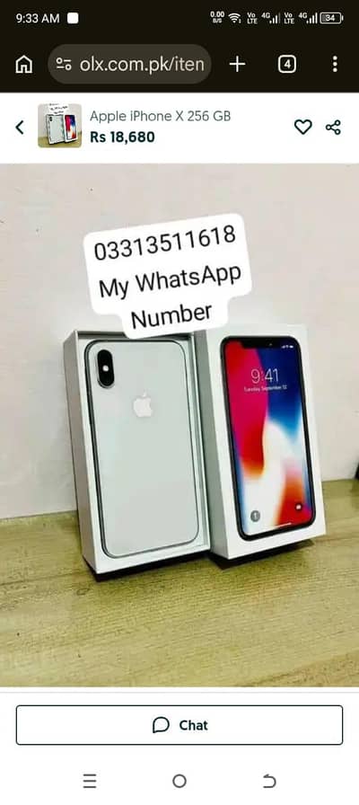 Apple iPhone X 256 GB