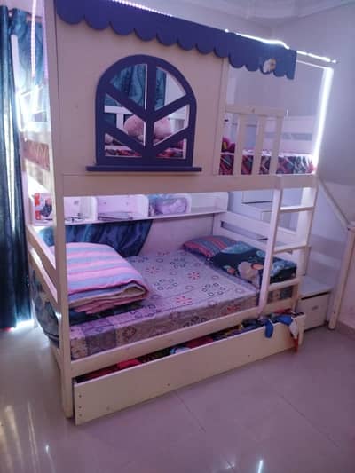 kids bunk bed without mattress
