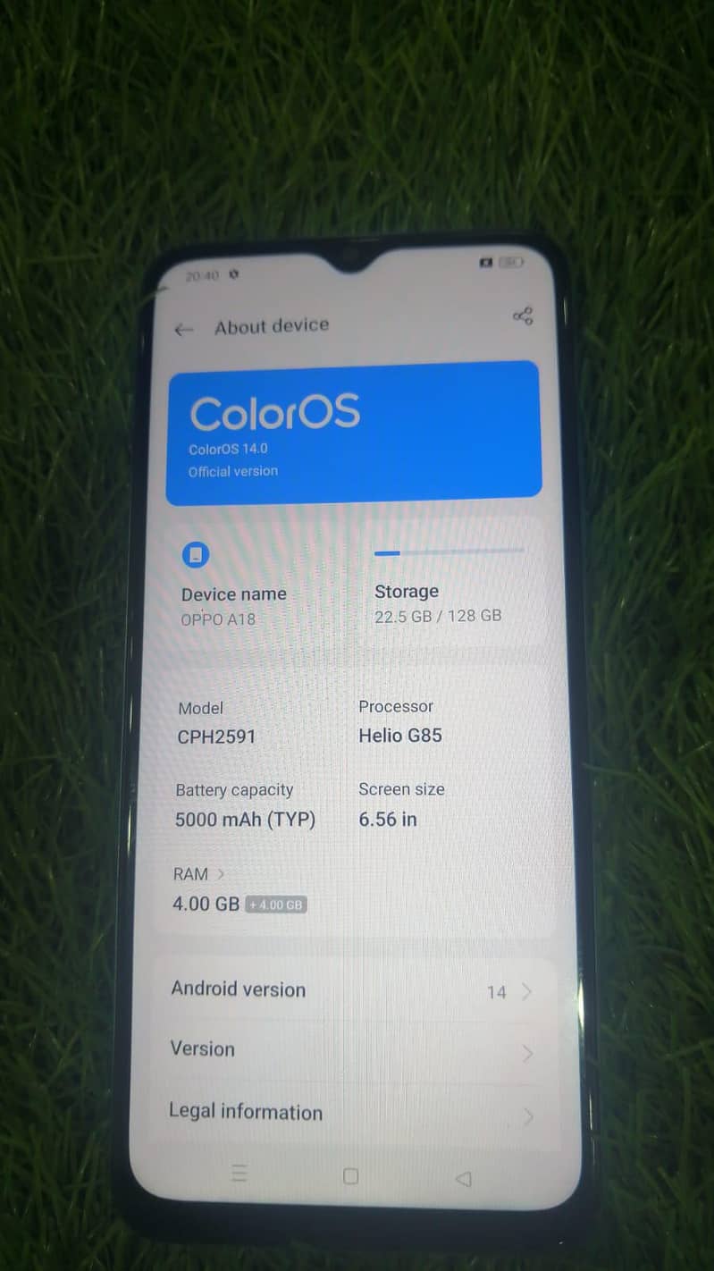 OPPO A18 4
