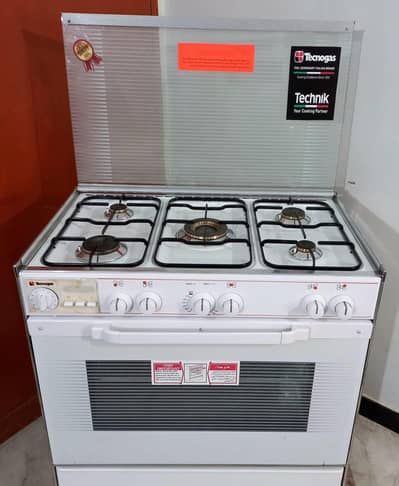 Tecnogas imported Cooking Range Oven Stove 5 Burners  Technogas