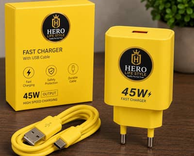 hero life style 45w fast charger! 45w high- speed charging charger