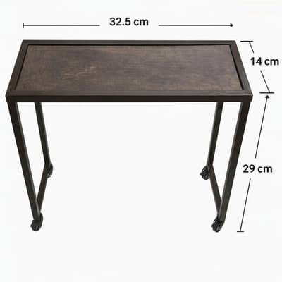 Multipurpose Steel Frame Writing and Computer Desk with Rollers