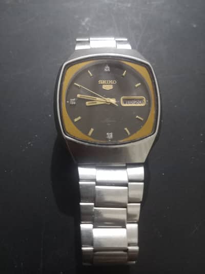 SEIKO AUTOAMATIC 5 7009 520A VINTEAGE SINCE 1980