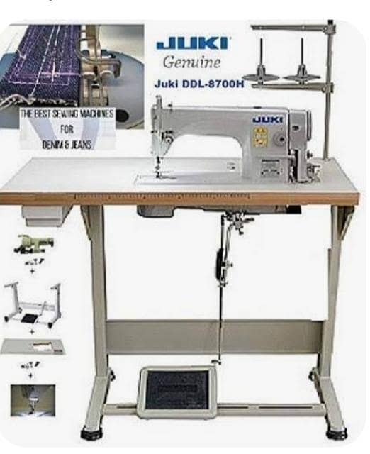 model DDL5550 MACHINE WITH TABLE 7 pieces available and 1piece overlok 0