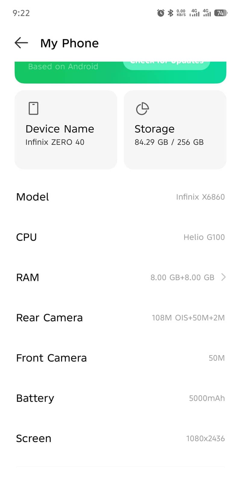 Infinix Zero 40 4