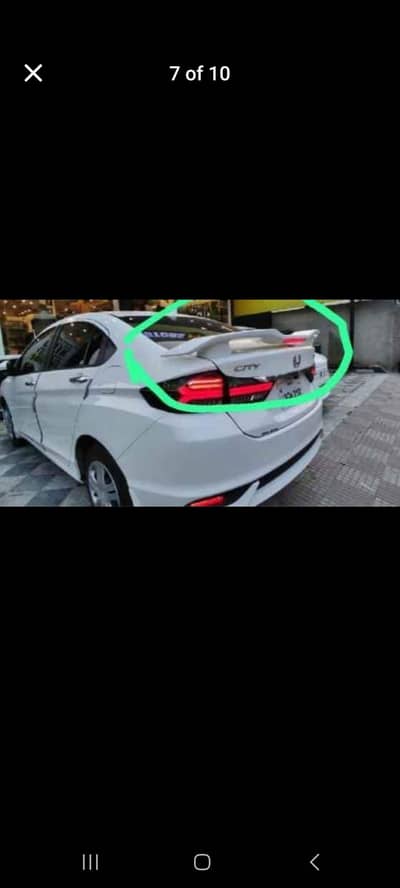 Honda city and toyota models spoiler