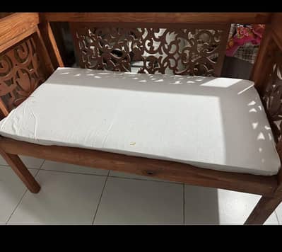 Baby cot pure wood with mattress