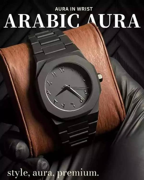 Original Arabic Aura  Waterproof Wrist Watch: Trending Matte Finish Luxury Timepiece for Men & Boys