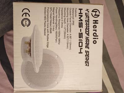 herdio 4" Bluetooth Marine Speakers 160W