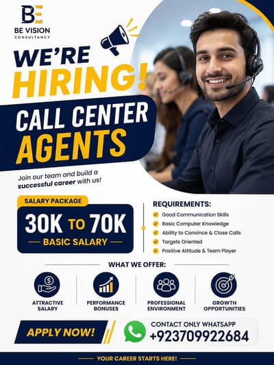 Call Center Jobs || Male & Female || SEO Campaign || Evening Shift