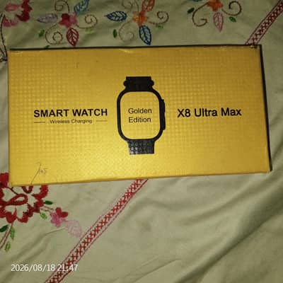 SMART WATCH  x8 ULTRA MAX  golden edition imported