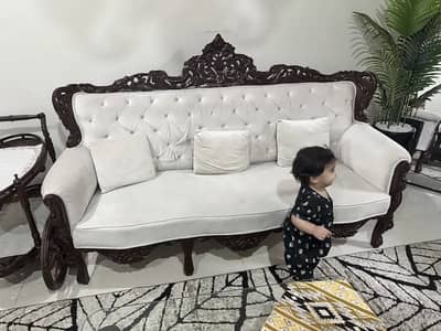 Solid wood chinioti sofa