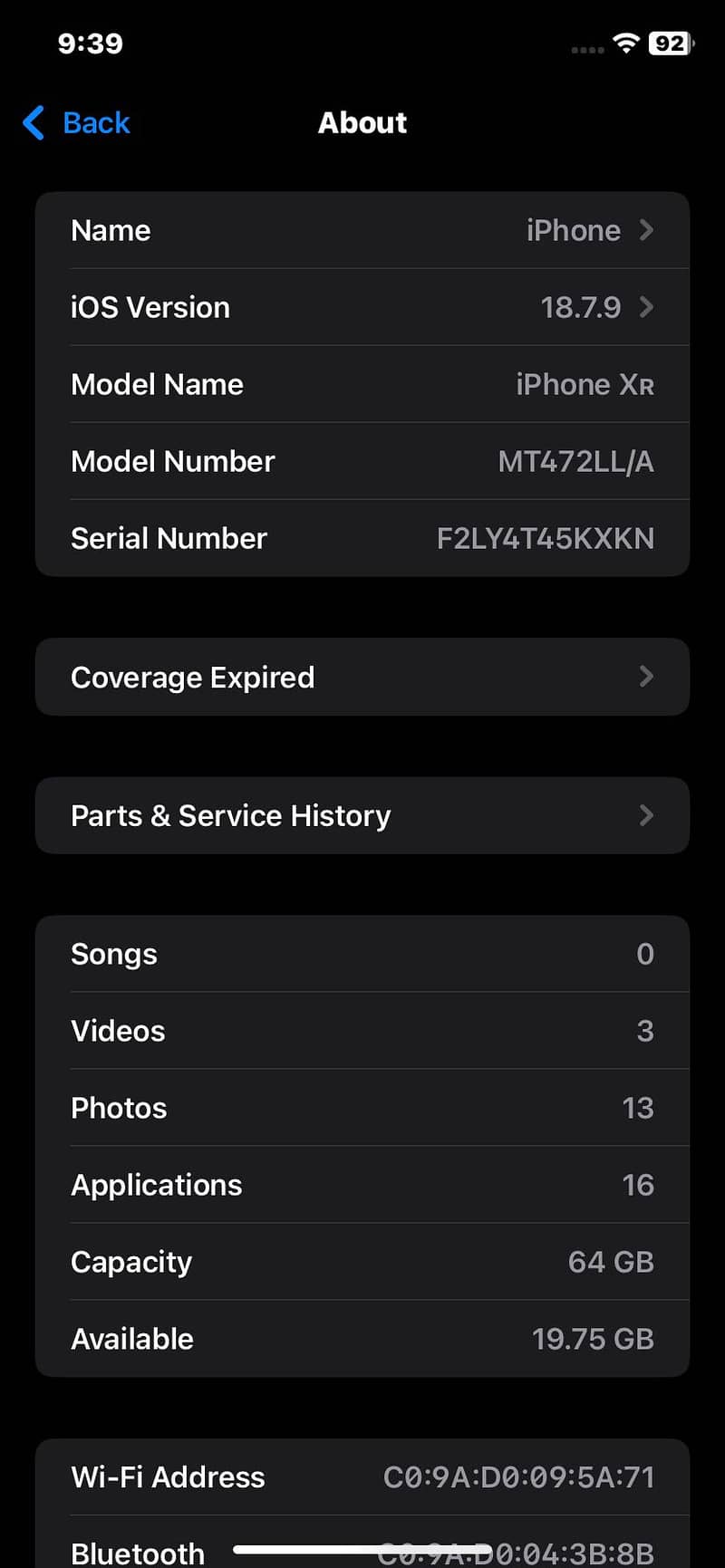 Apple iPhone XR 8