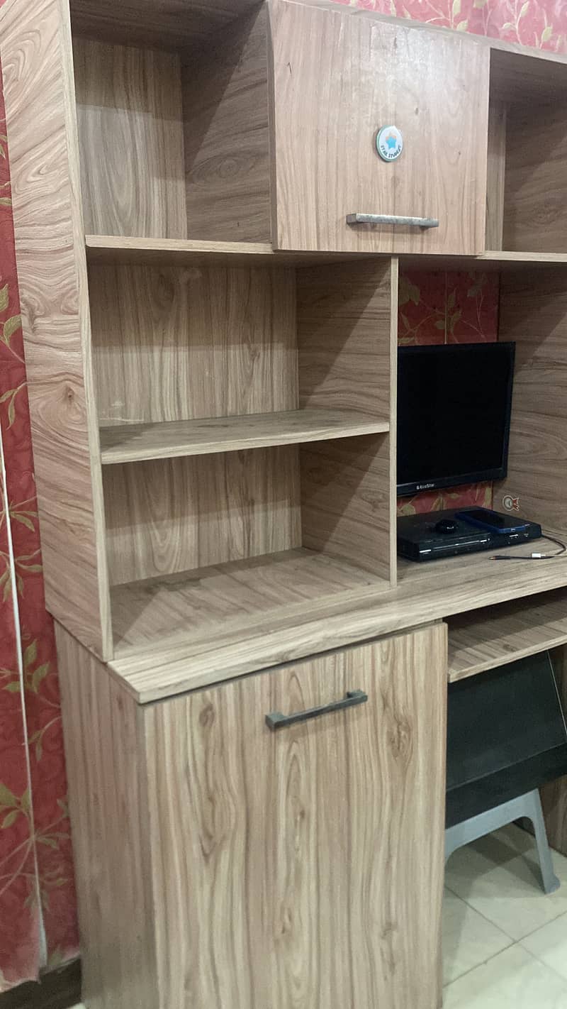 Study Table with Shelves & Storage 1