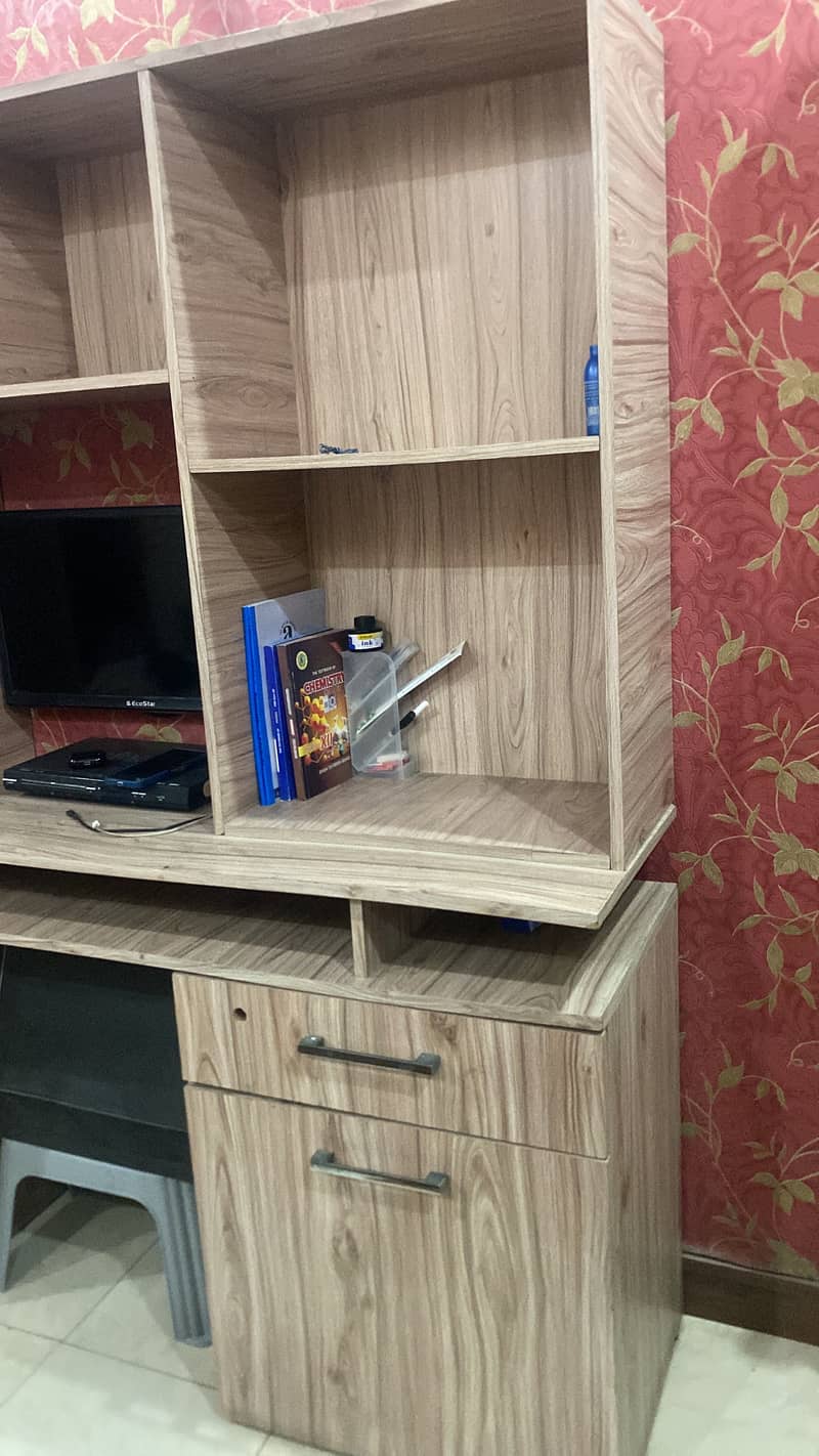 Study Table with Shelves & Storage 2
