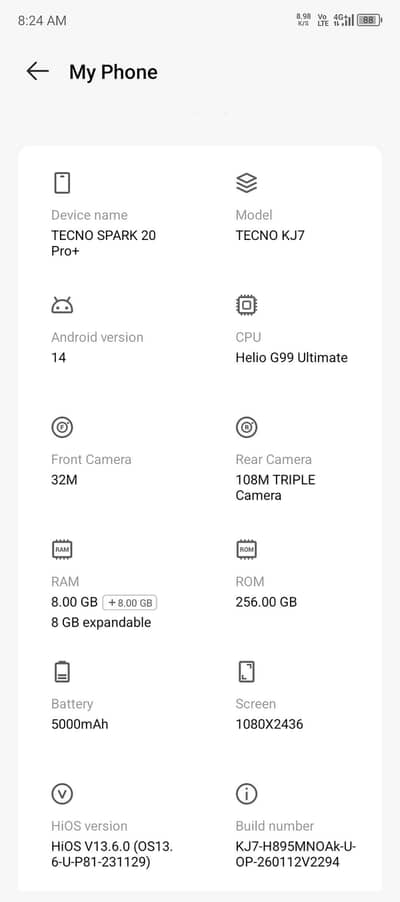 Tecno Spark 20 Pro Plus