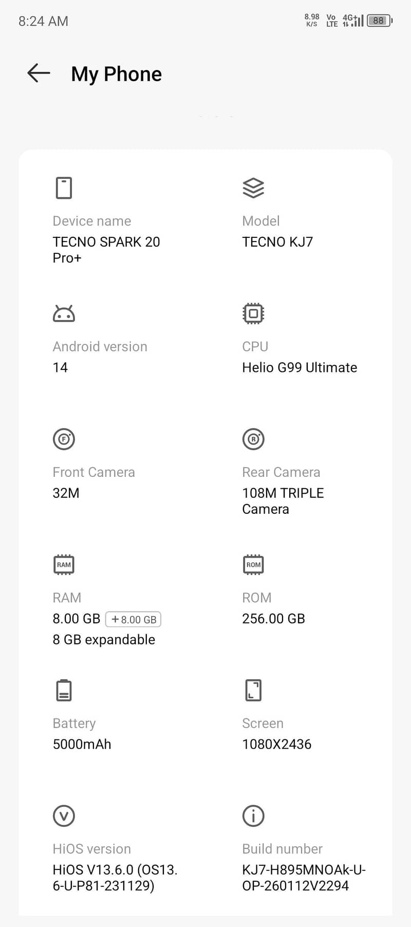Tecno Spark 20 Pro Plus 0