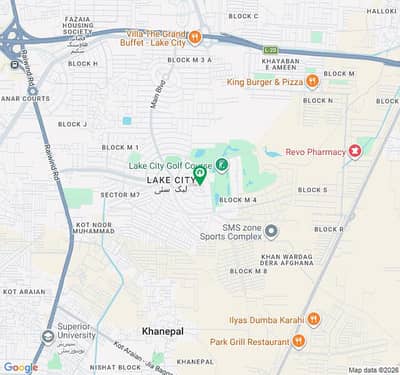 20.75 MARLA TOP LOCATION PLOT AVAILABLE FOR SALE IN LAKE CITY SECTOR - M4