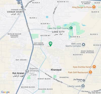 FIVE MARLA BEST LOCATION PLOT AVAILABLE FOR SALE IN LAKE CITY SECTOR - M7-C1