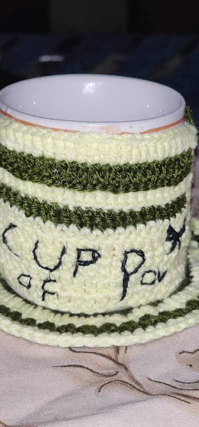 ​ Handmade Crochet Mug Cozy & Coaster Set! 