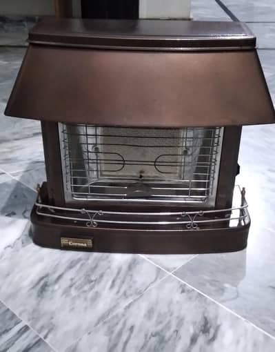 Heavy gauge metal gas heater, good condition.