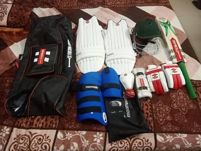 Complete Gray Nicoles NEW Hard Ball Cricket Kit