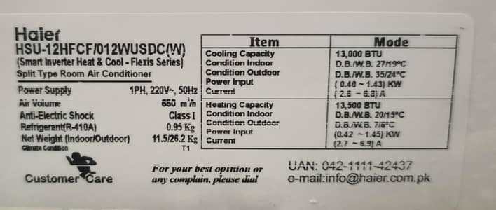 Haier AC