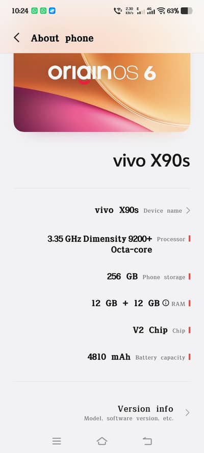 Vivo x90s official PTA APPROVED