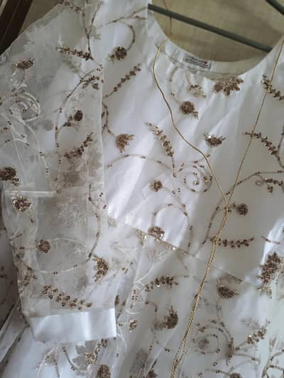 White milky long maxi