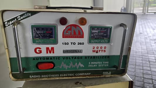 GM Brand stabiliser 2000 WATTS  Automatic Voltage Stabiliser