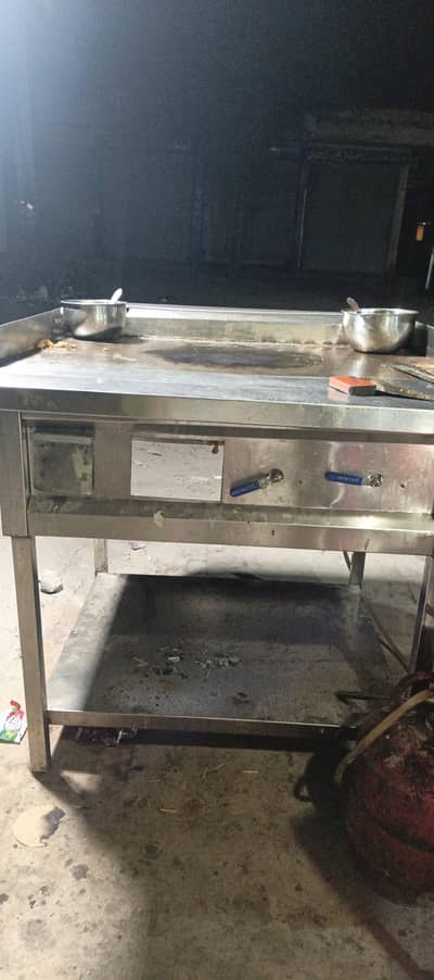 burger counter and shawarma counter