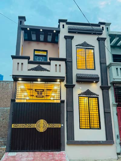 Faizabad near Shadab Colony New brand luxury 3 marly proper double story house for sale