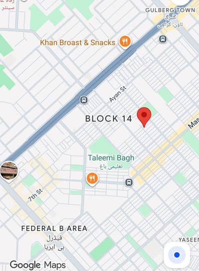 prime location house 120 yard Federal b Area block 14