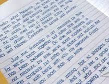 Constent writing