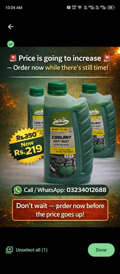 Anti Rust Radiator Coolant