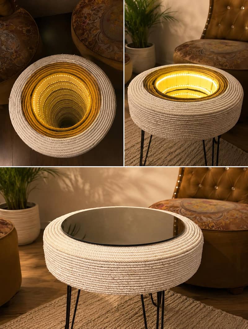 Premium Infinity LED Table – Handmade | Endless Studio 1