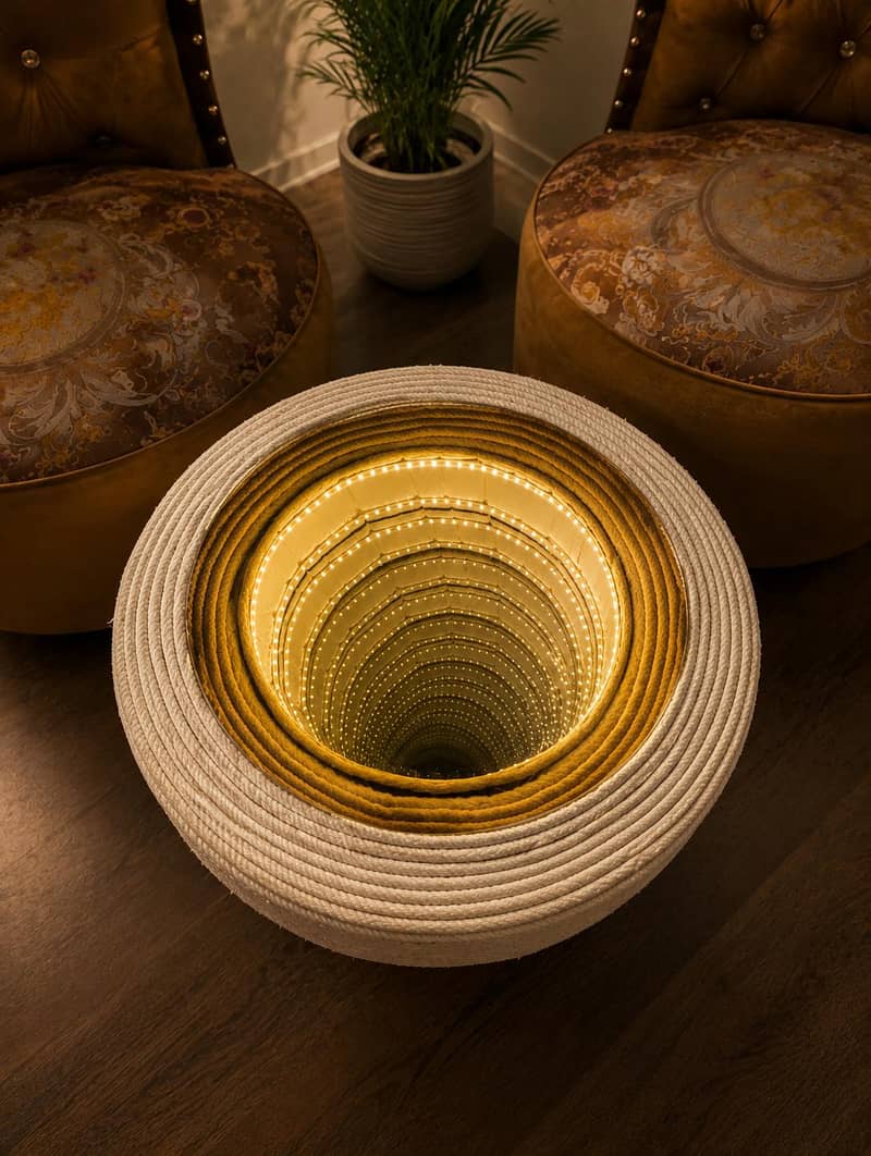 Premium Infinity LED Table – Handmade | Endless Studio 2