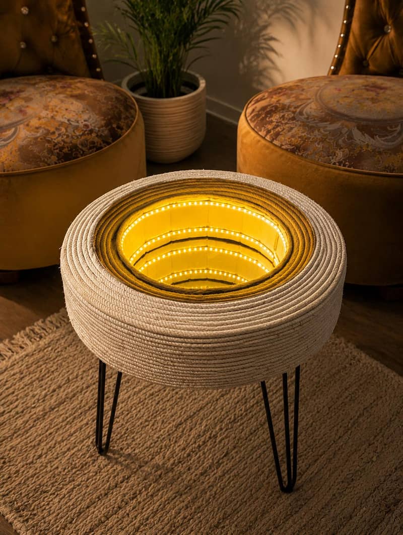 Premium Infinity LED Table – Handmade | Endless Studio 4