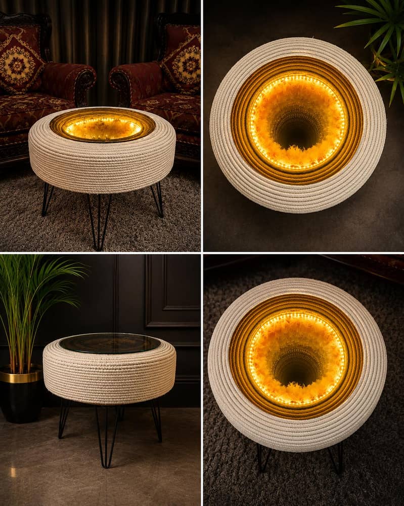 Premium Infinity LED Table – Handmade | Endless Studio 5