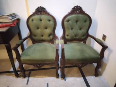 antique solid  wooden chairs